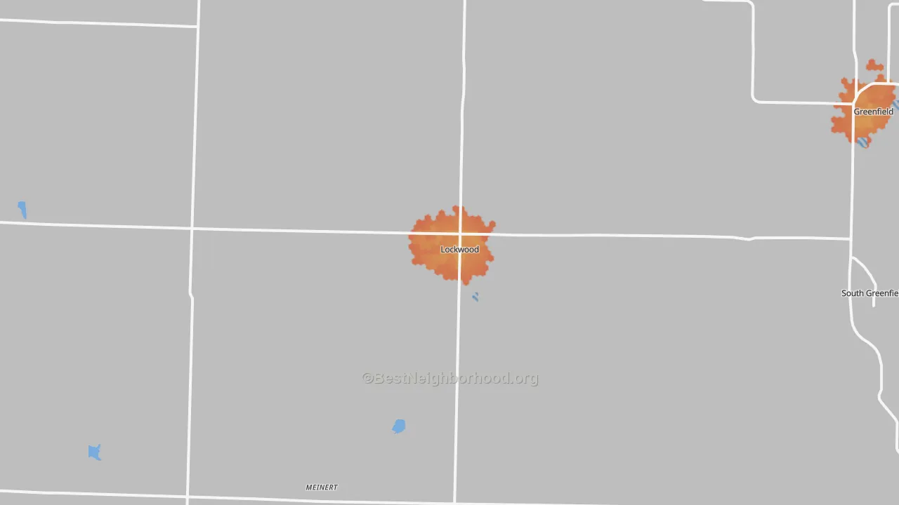 Bike Grade map of Lockwood, MO
