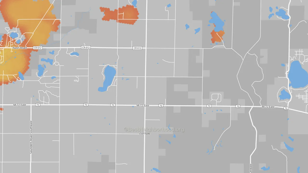 Bike Grade map of Lodi, MI