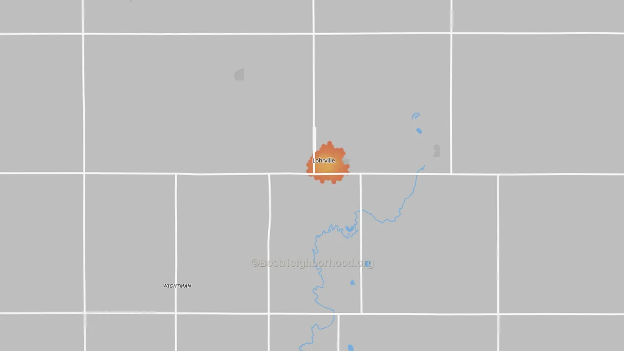 Bike Grade map of Lohrville, IA