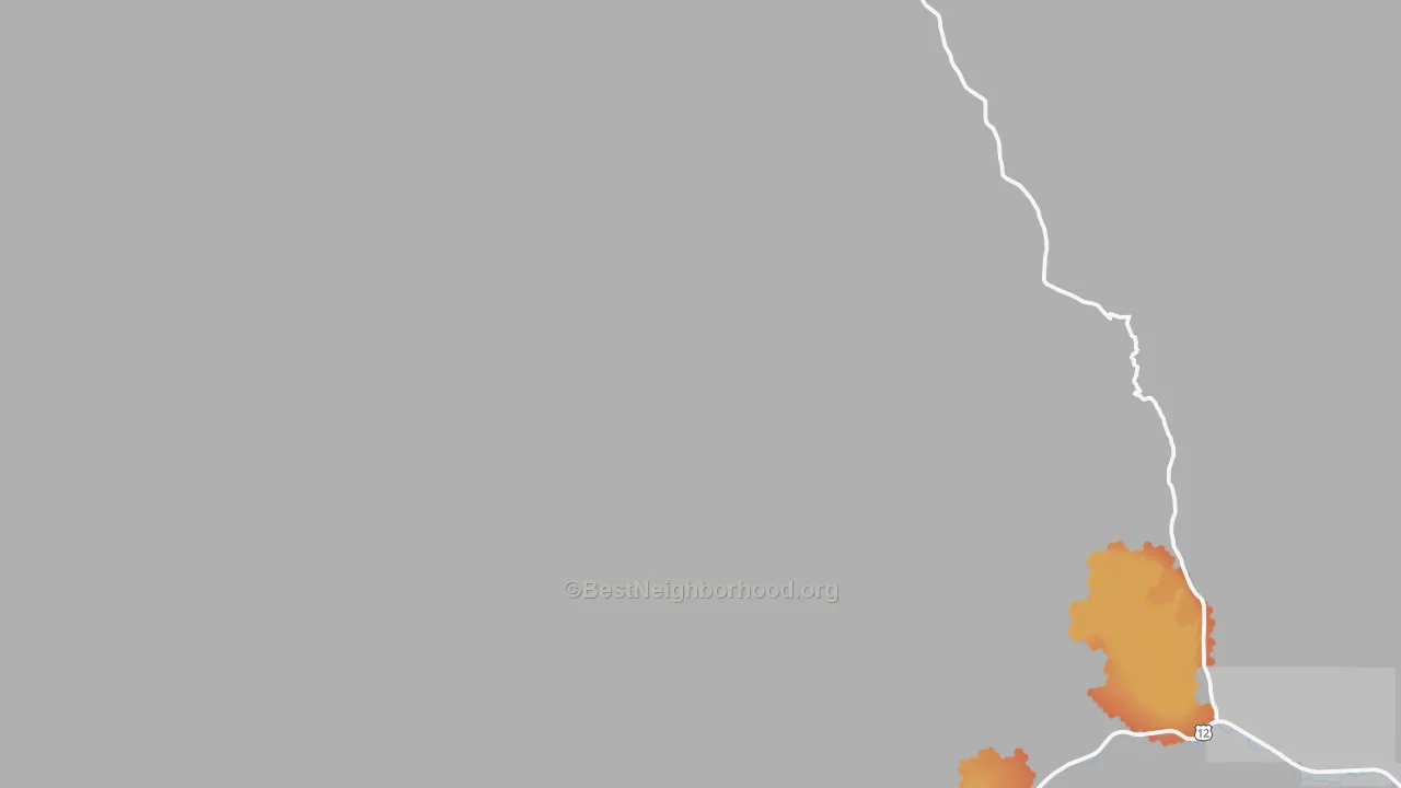 Bike Grade map of Lolo Hot Springs, MT