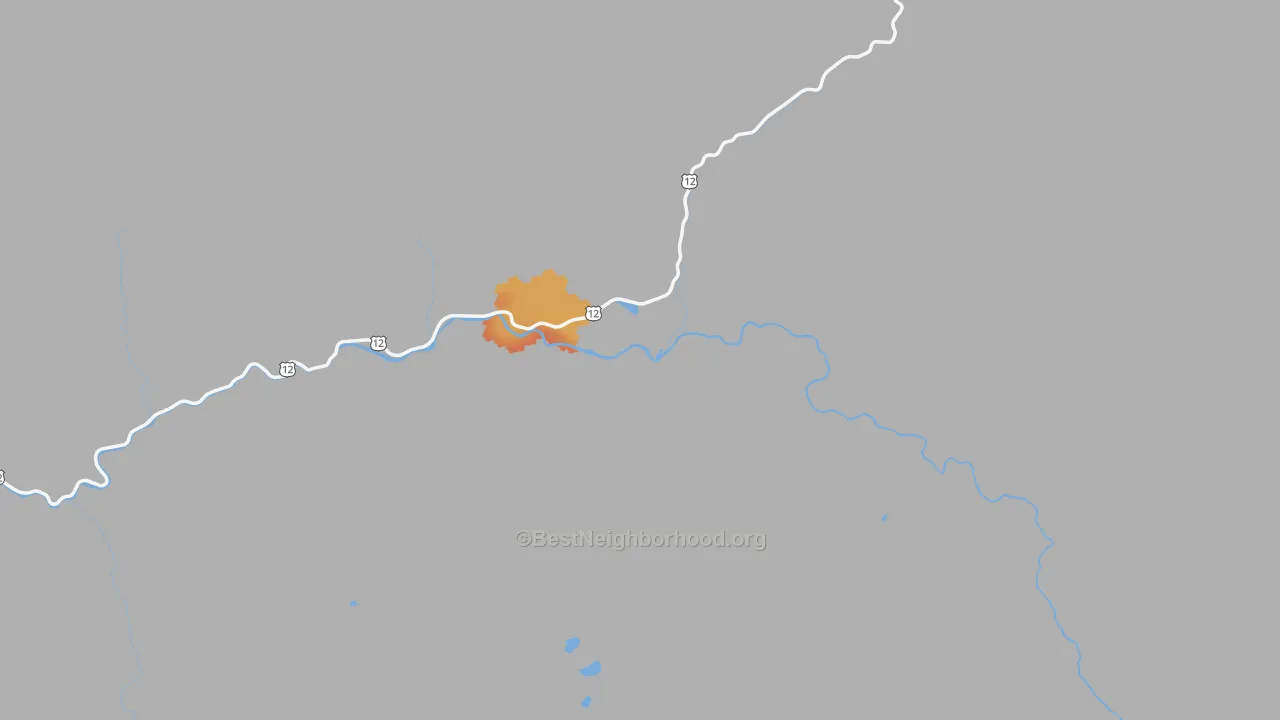 Bike Grade map of Lolo, ID