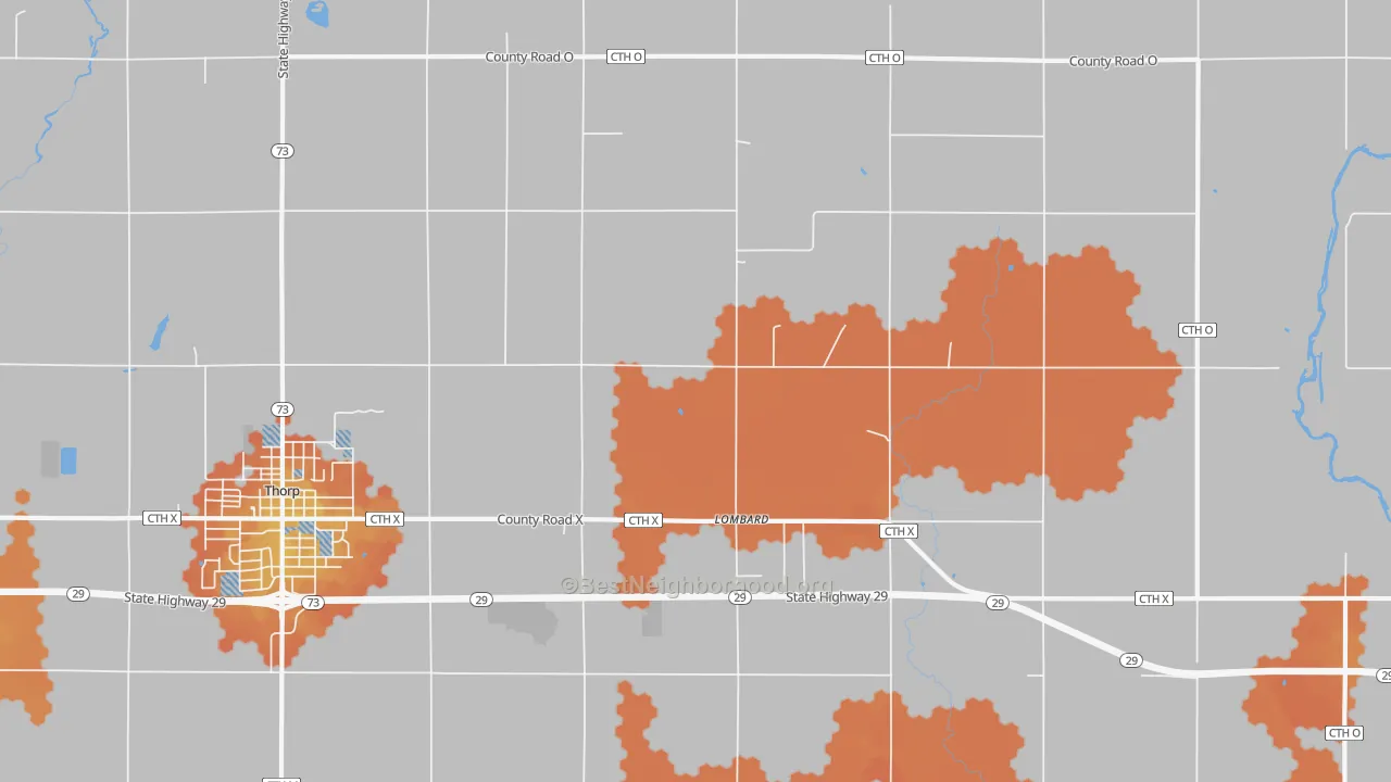 Bike Grade map of Lombard, WI