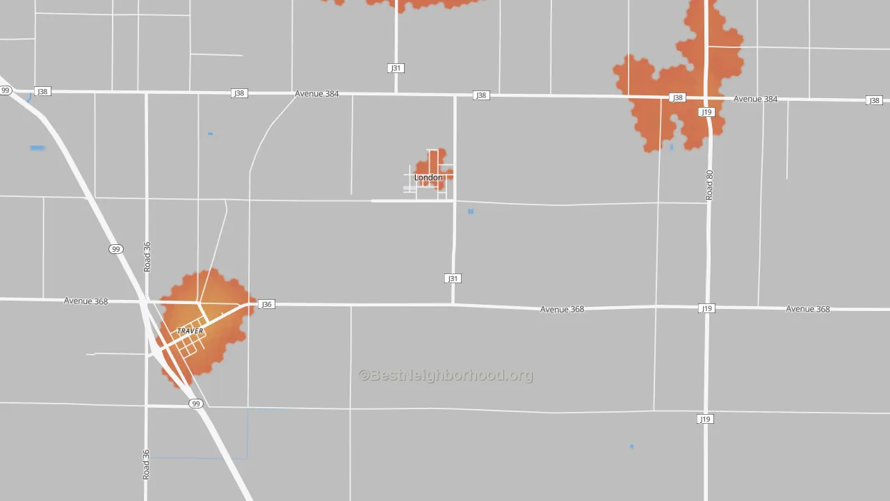 Bike Grade map of London, CA