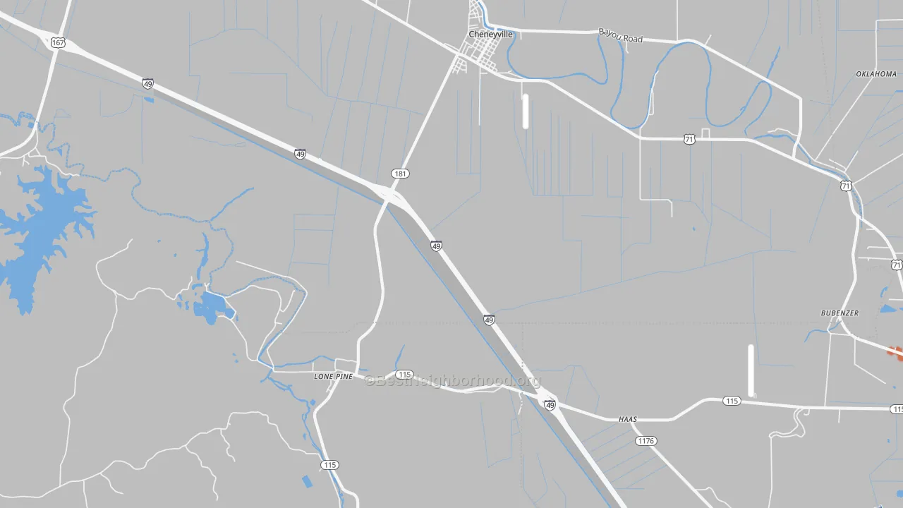 Bike Grade map of Lone Pine, LA