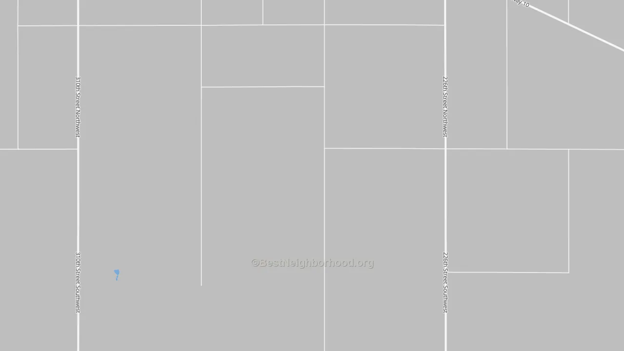 Bike Grade map of Lone Tree, ND