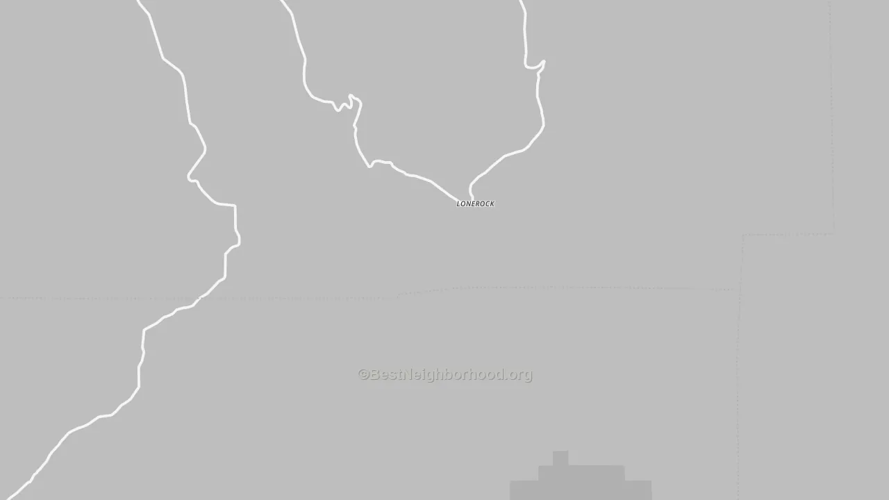 Bike Grade map of Lonerock, OR