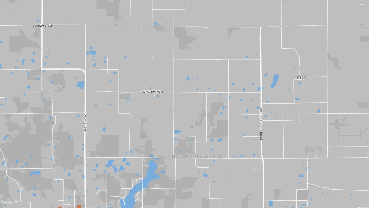 Bike Grade map of Long Branch, IL
