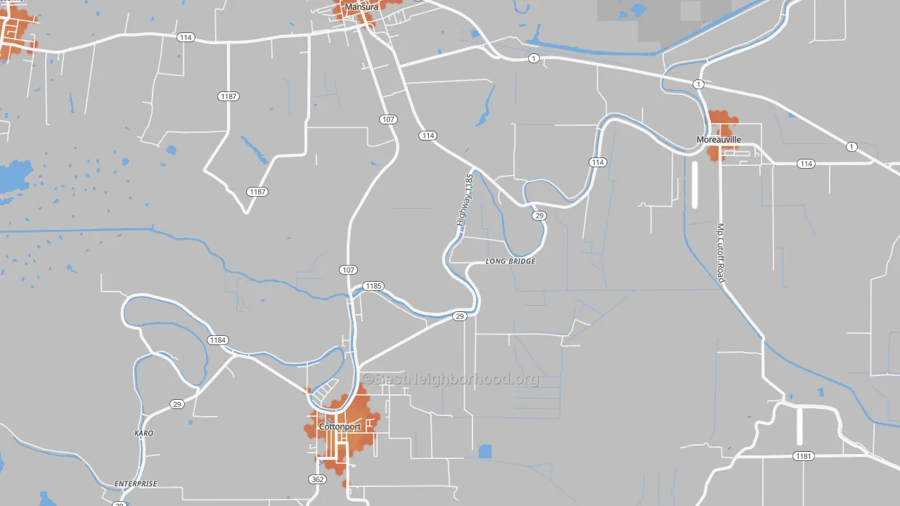 Bike Grade map of Long Bridge, LA