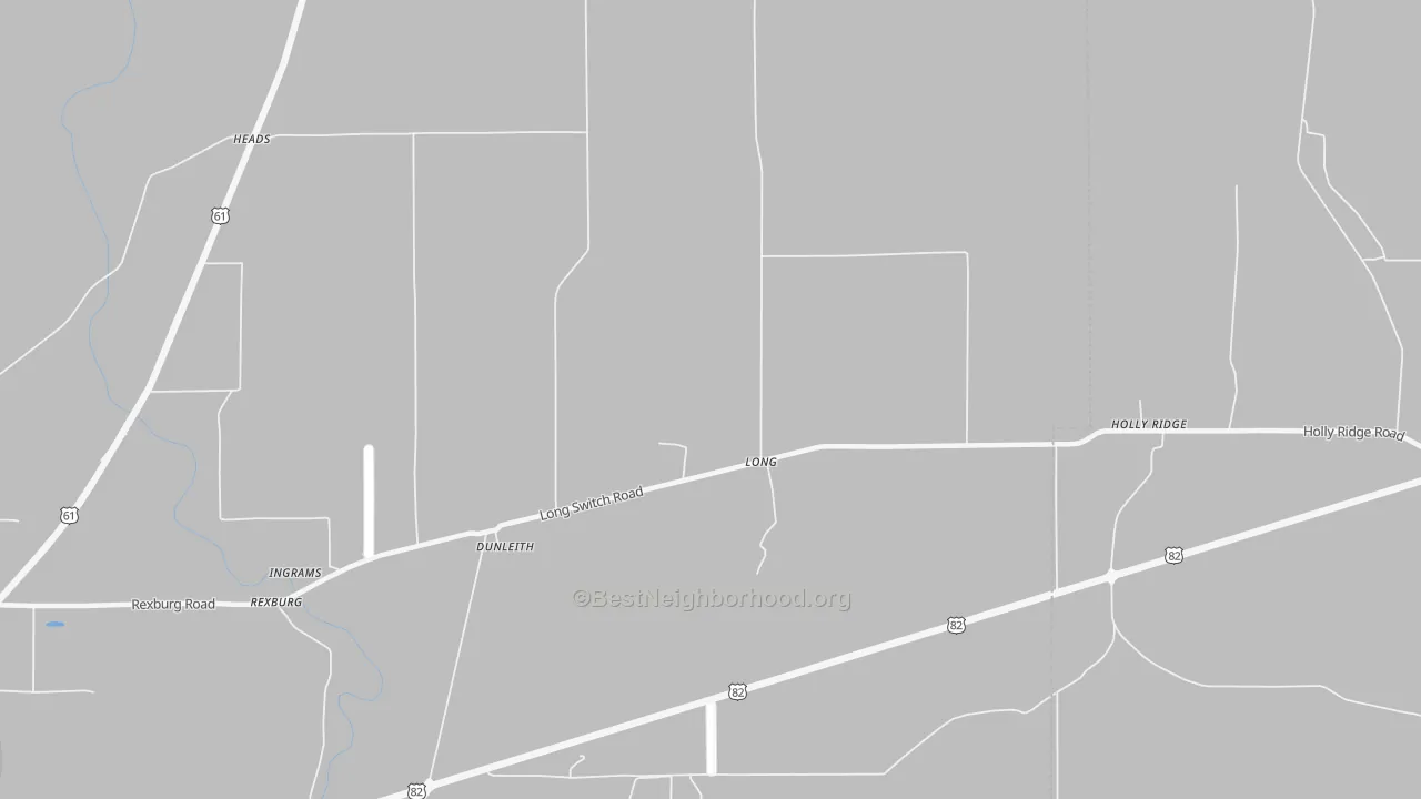 Bike Grade map of Long, MS