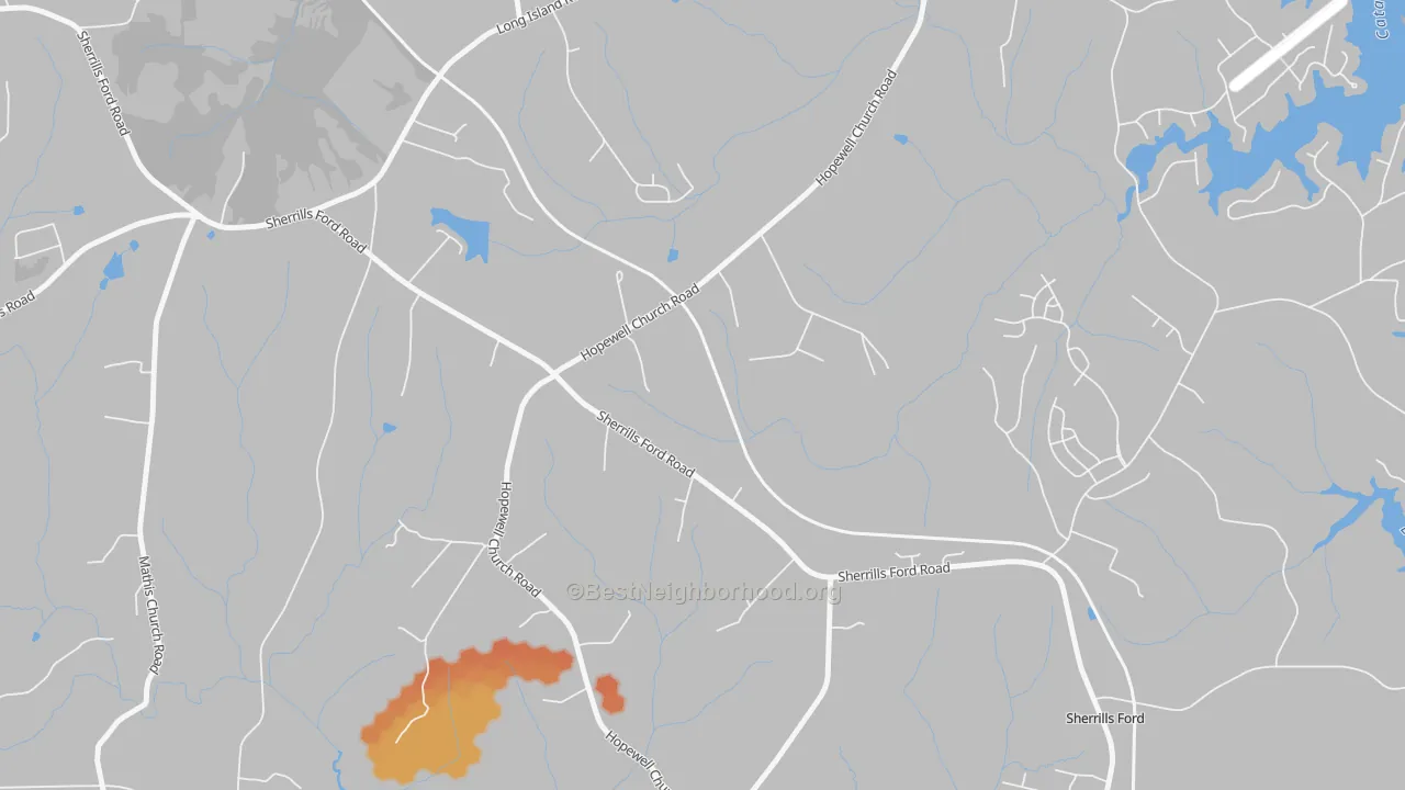 Bike Grade map of Longisland, NC