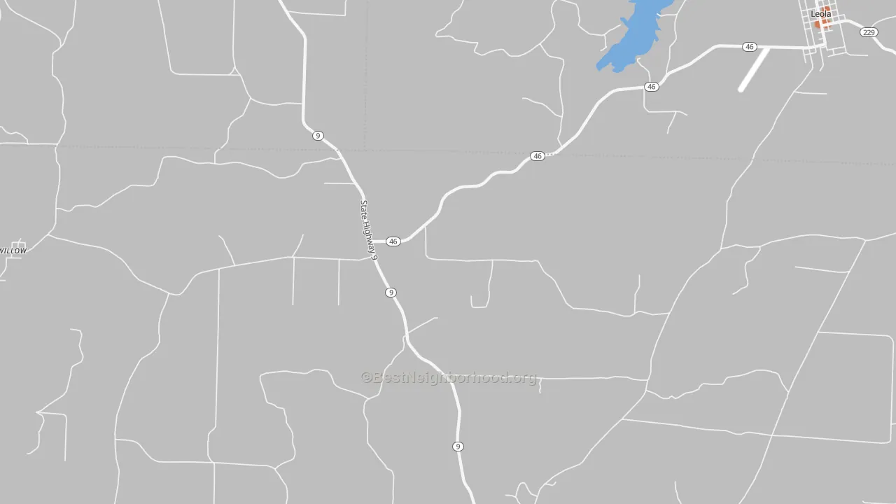 Bike Grade map of Lono, AR