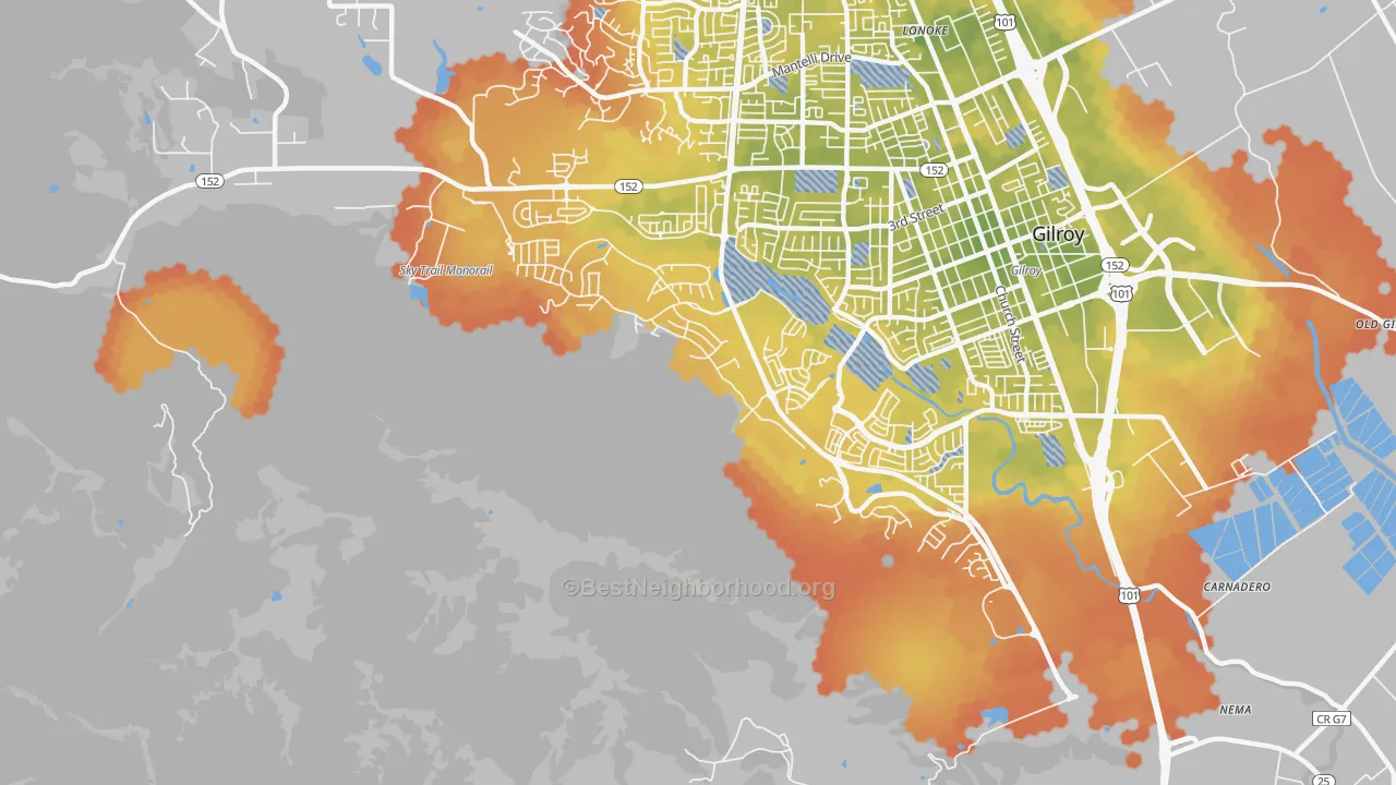 Bike Grade map of Lonoke, CA