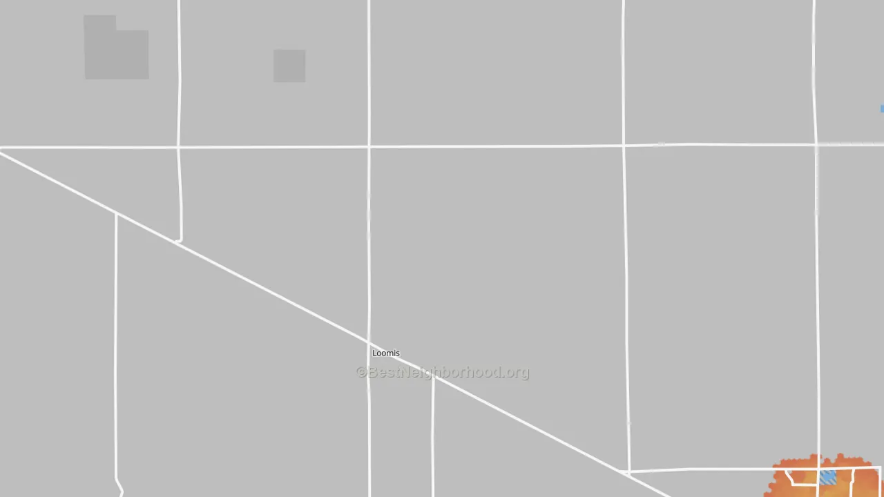 Bike Grade map of Loomis, NE