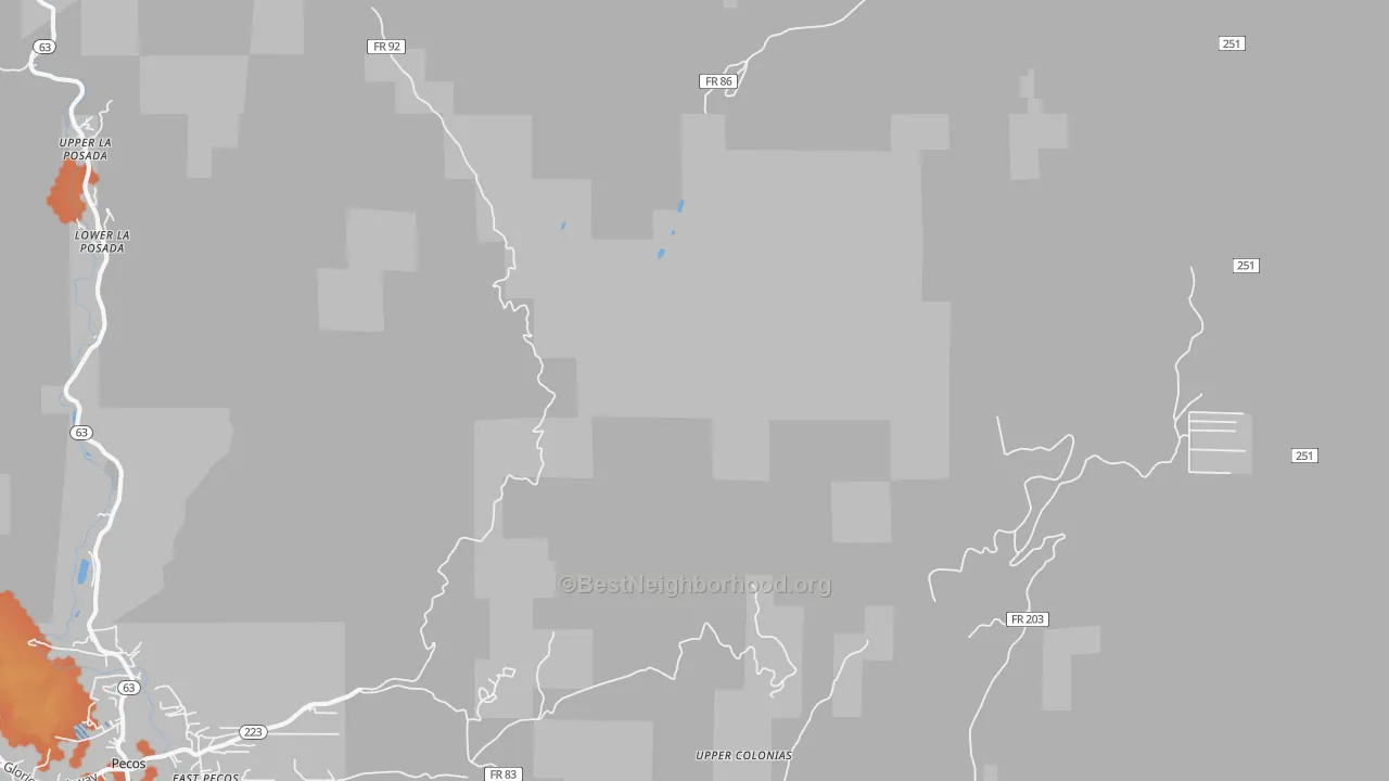 Bike Grade map of Los Pachecos, NM