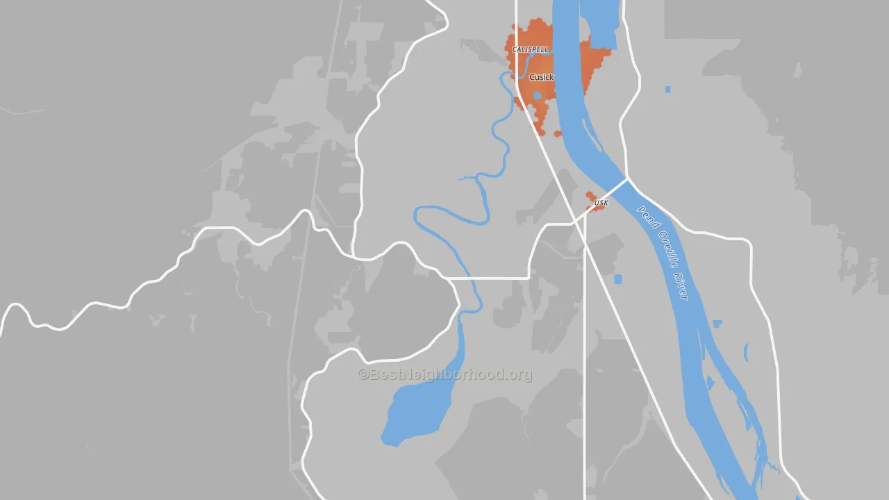 Bike Grade map of Lost Creek, WA