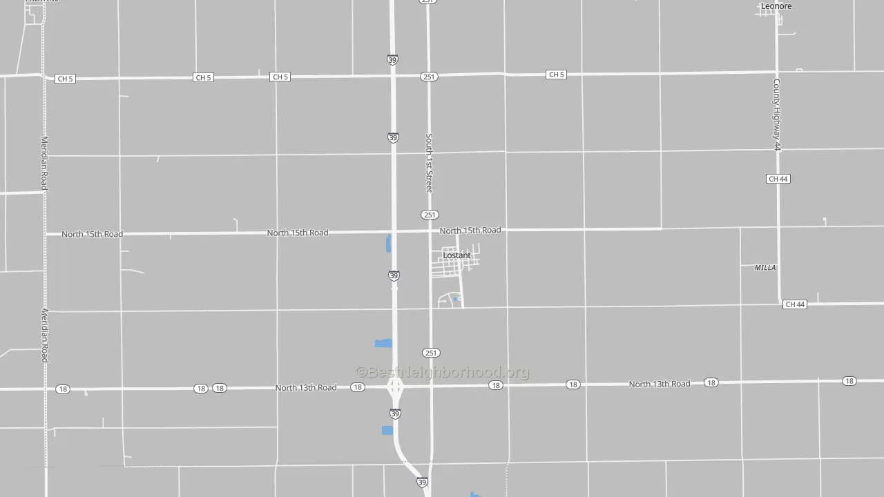 Bike Grade map of Lostant, IL