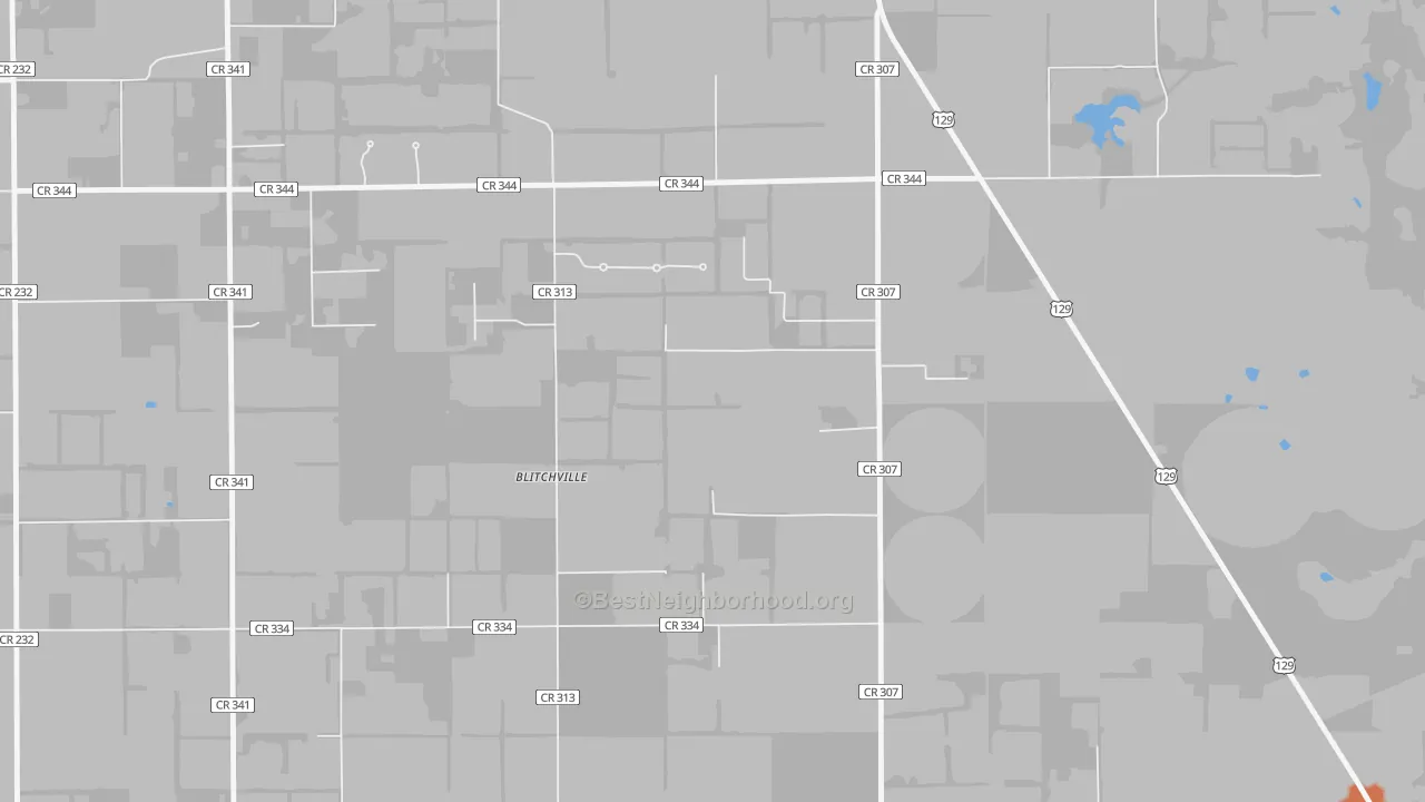 Bike Grade map of Lottieville, FL