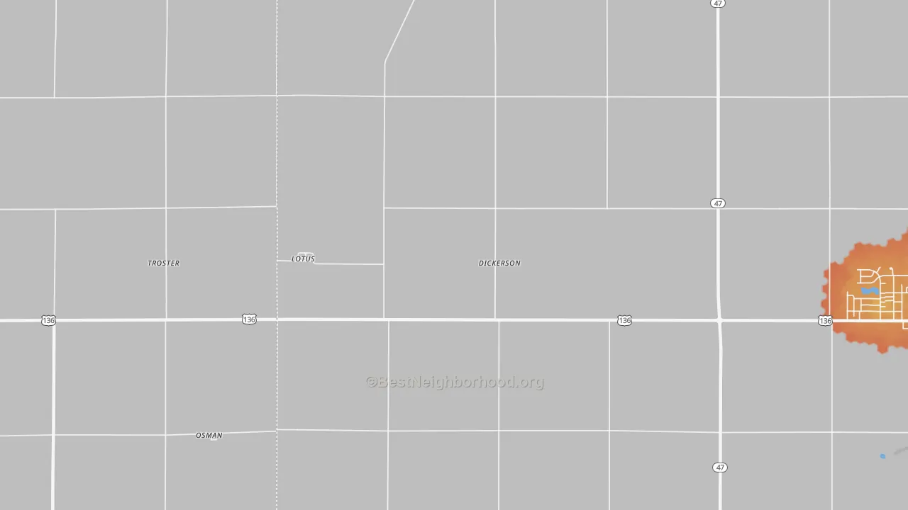 Bike Grade map of Lotus, IL