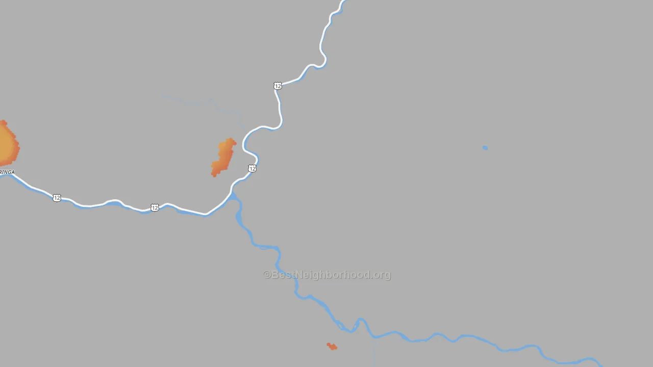 Bike Grade map of Lowell, ID