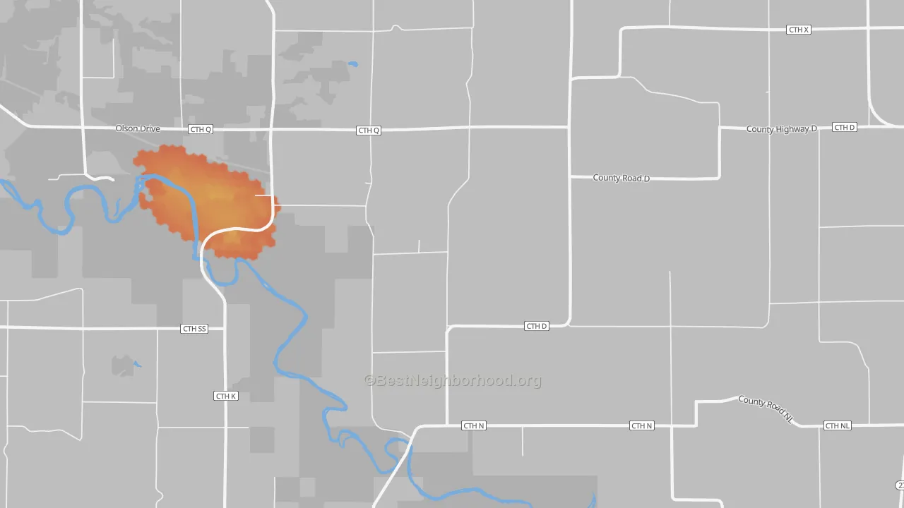 Bike Grade map of Ludington, WI