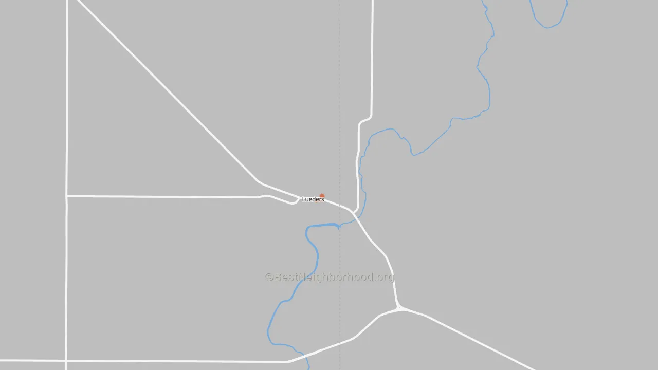 Bike Grade map of Lueders, TX