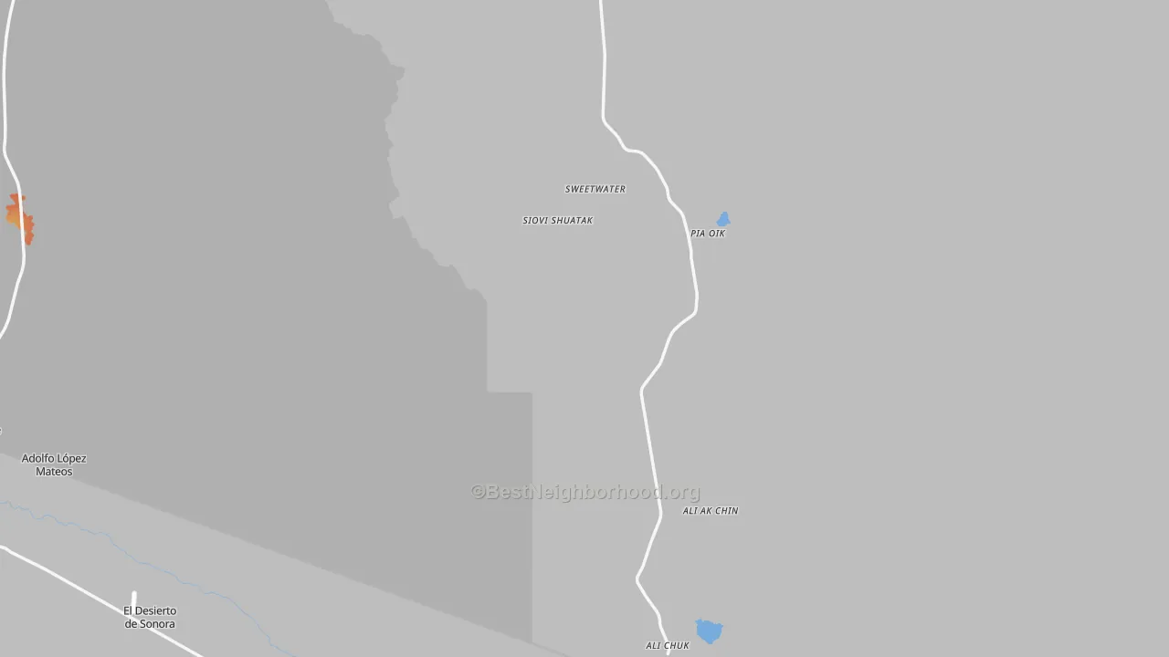 Bike Grade map of Lukeville, AZ