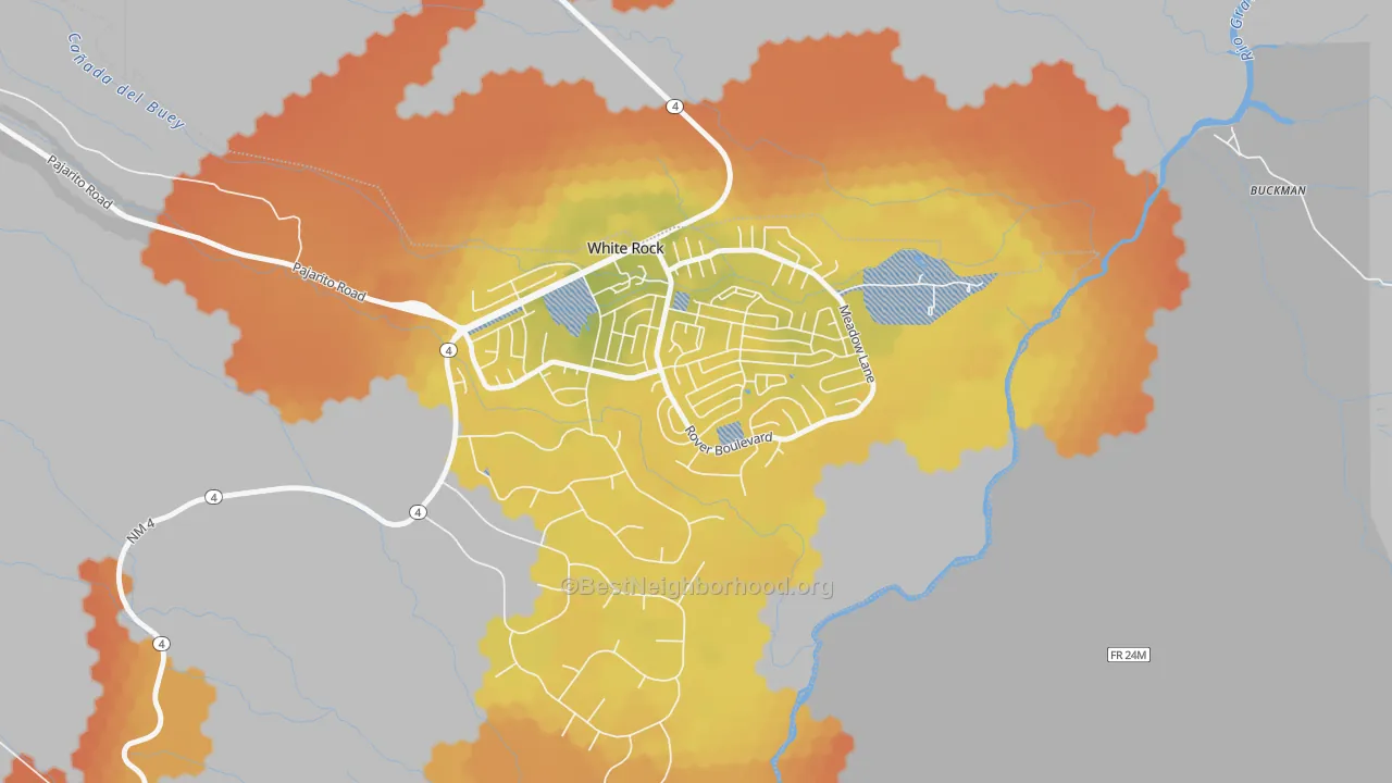 Bike Grade map of Lumberton, NM