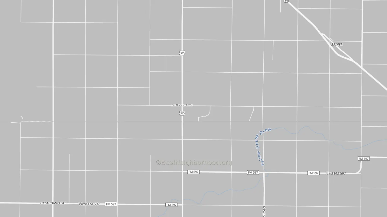 Bike Grade map of Lums Chapel, TX