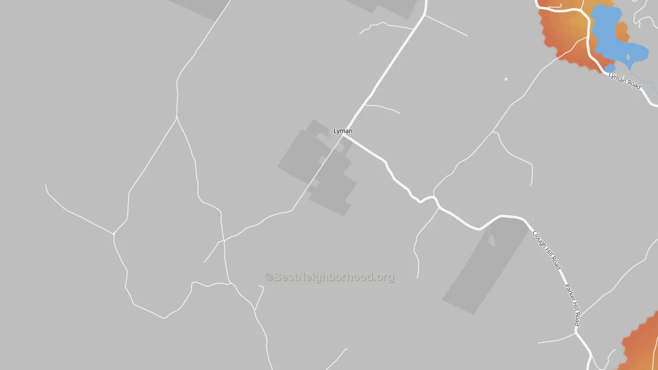 Bike Grade map of Lyman, NH