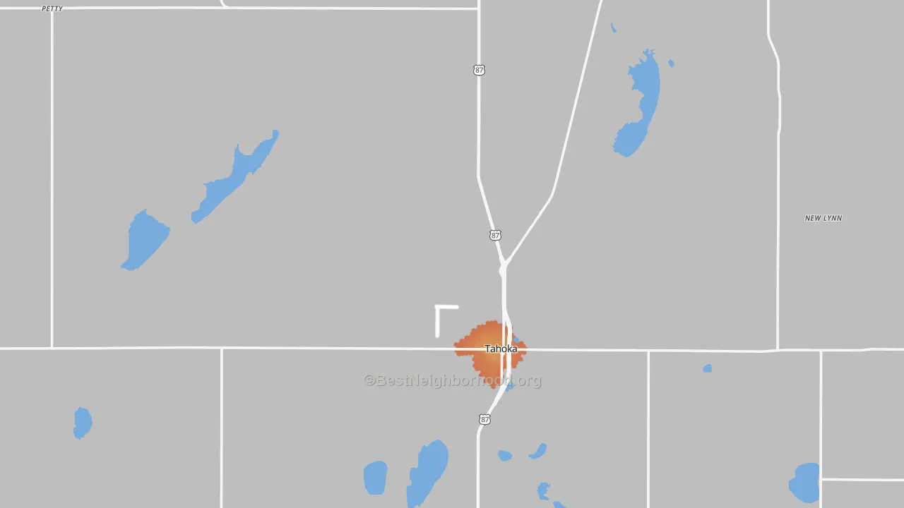 Bike Grade map of Lynn County, TX
