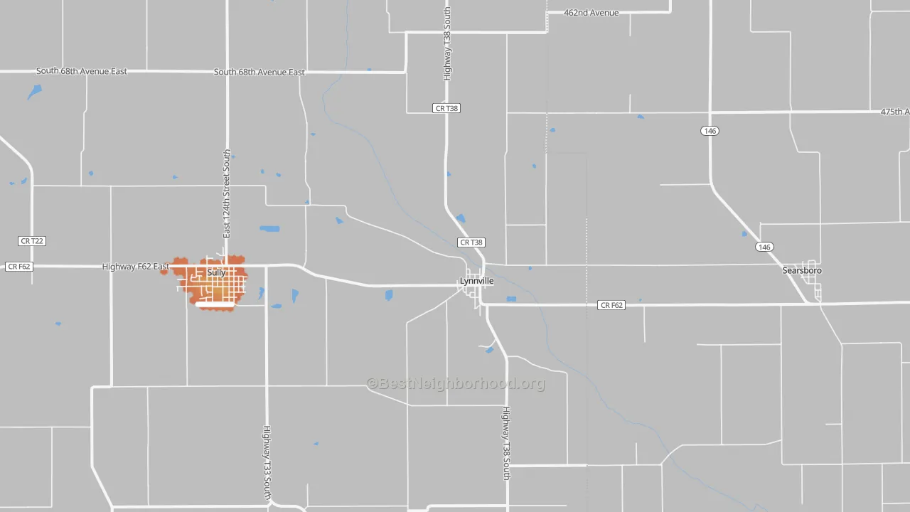 Bike Grade map of Lynnville, IA