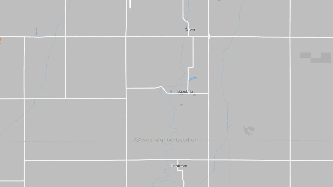 Bike Grade map of Macedonia, IA