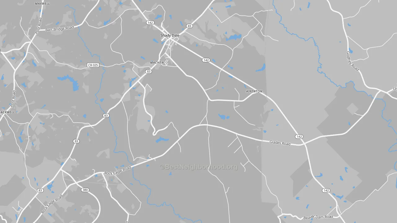 Bike Grade map of Machen, GA
