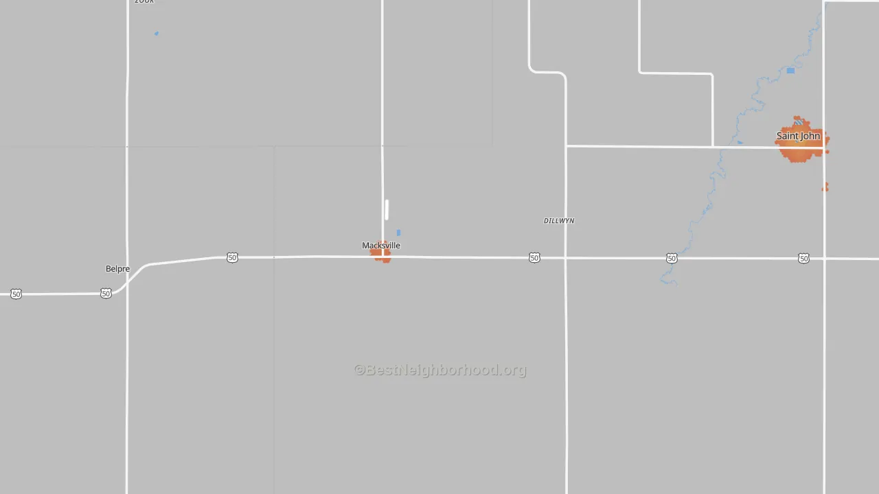 Bike Grade map of Macksville, KS
