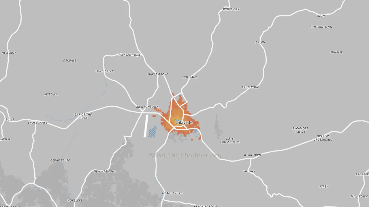 Bike Grade map of Macon County, TN