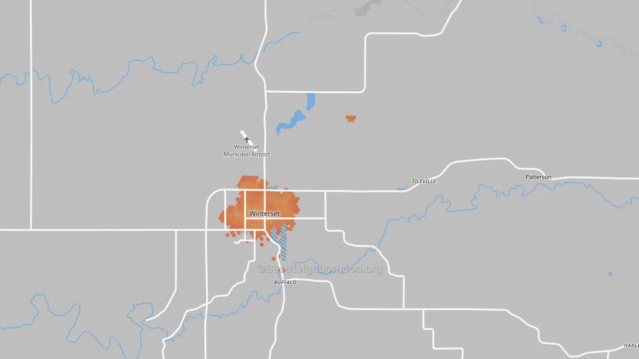 Bike Grade map of Madison County, IA
