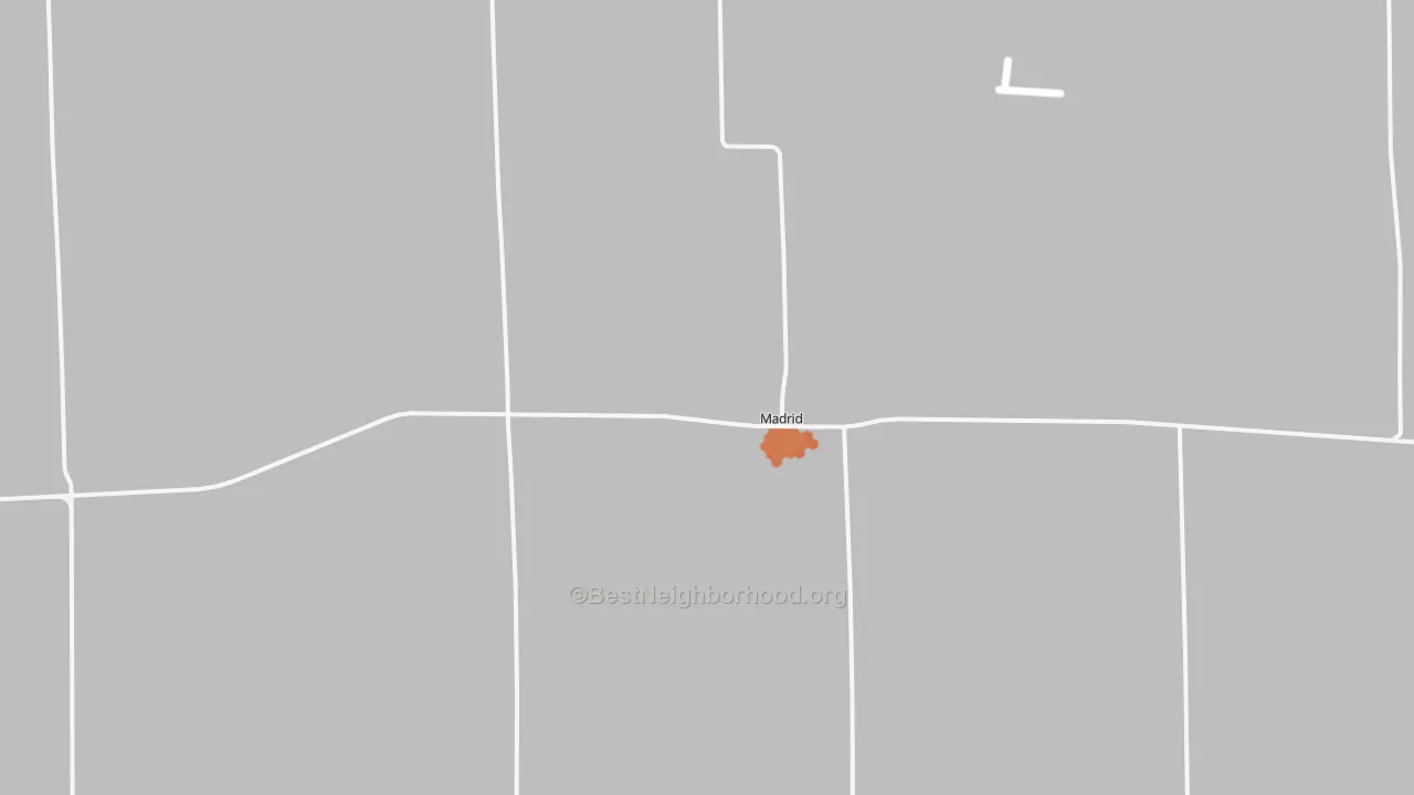Bike Grade map of Madrid, NE