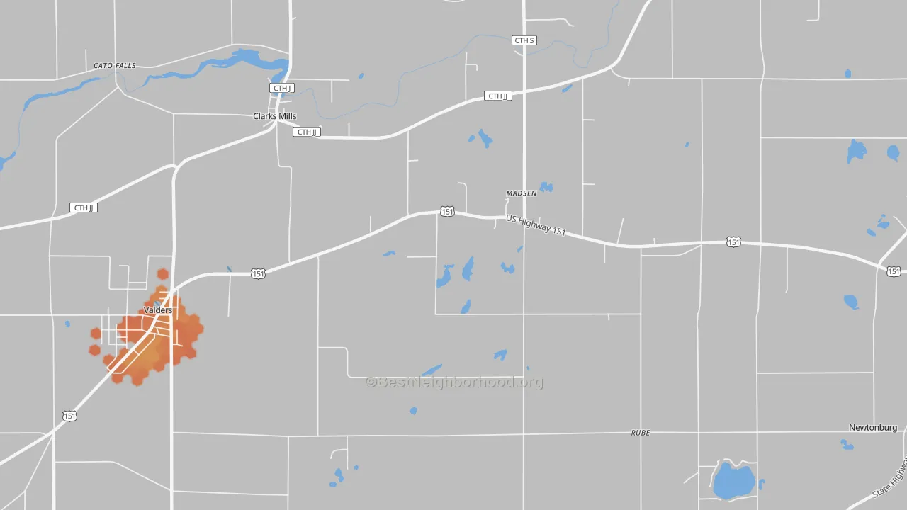Bike Grade map of Madsen, WI
