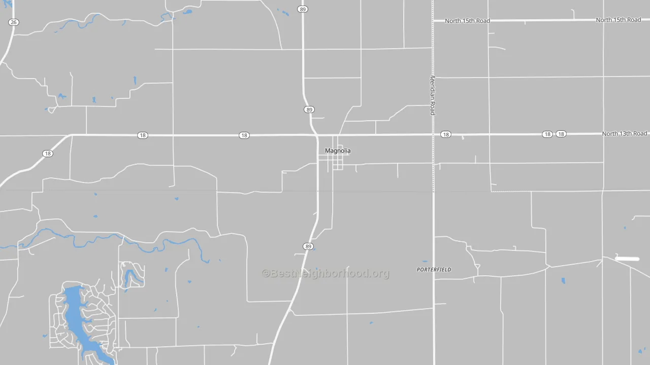 Bike Grade map of Magnolia, IL