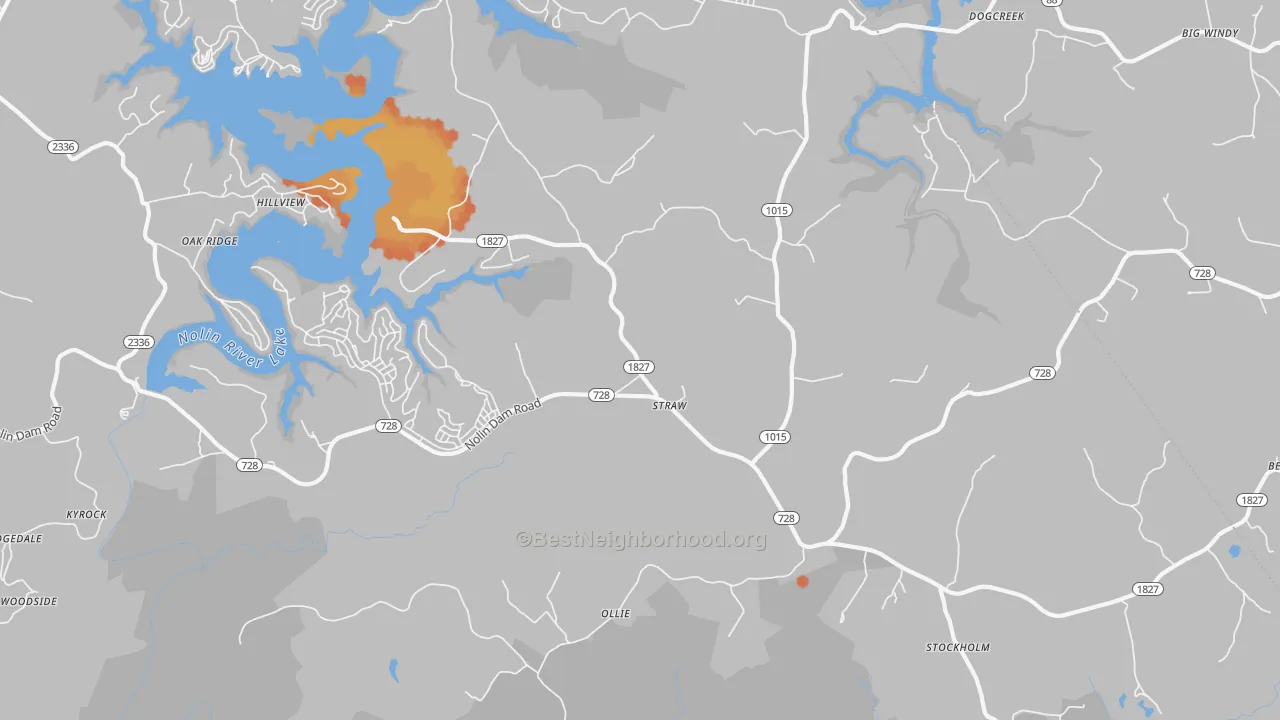 Bike Grade map of Mammoth Cave, KY