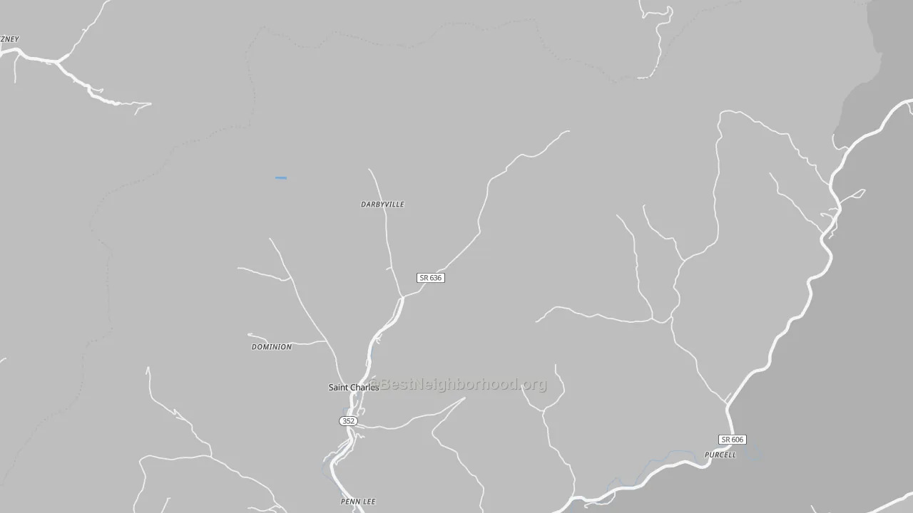 Bike Grade map of Maness, VA