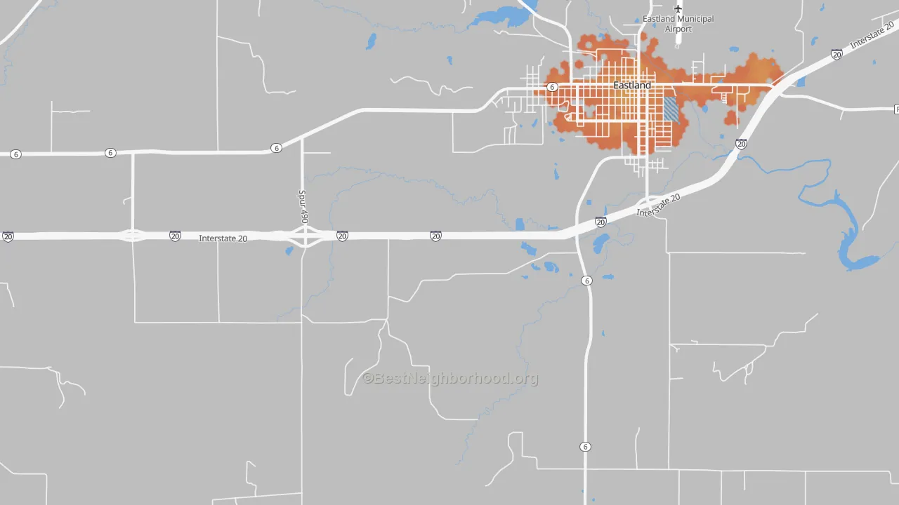 Bike Grade map of Mangum, TX