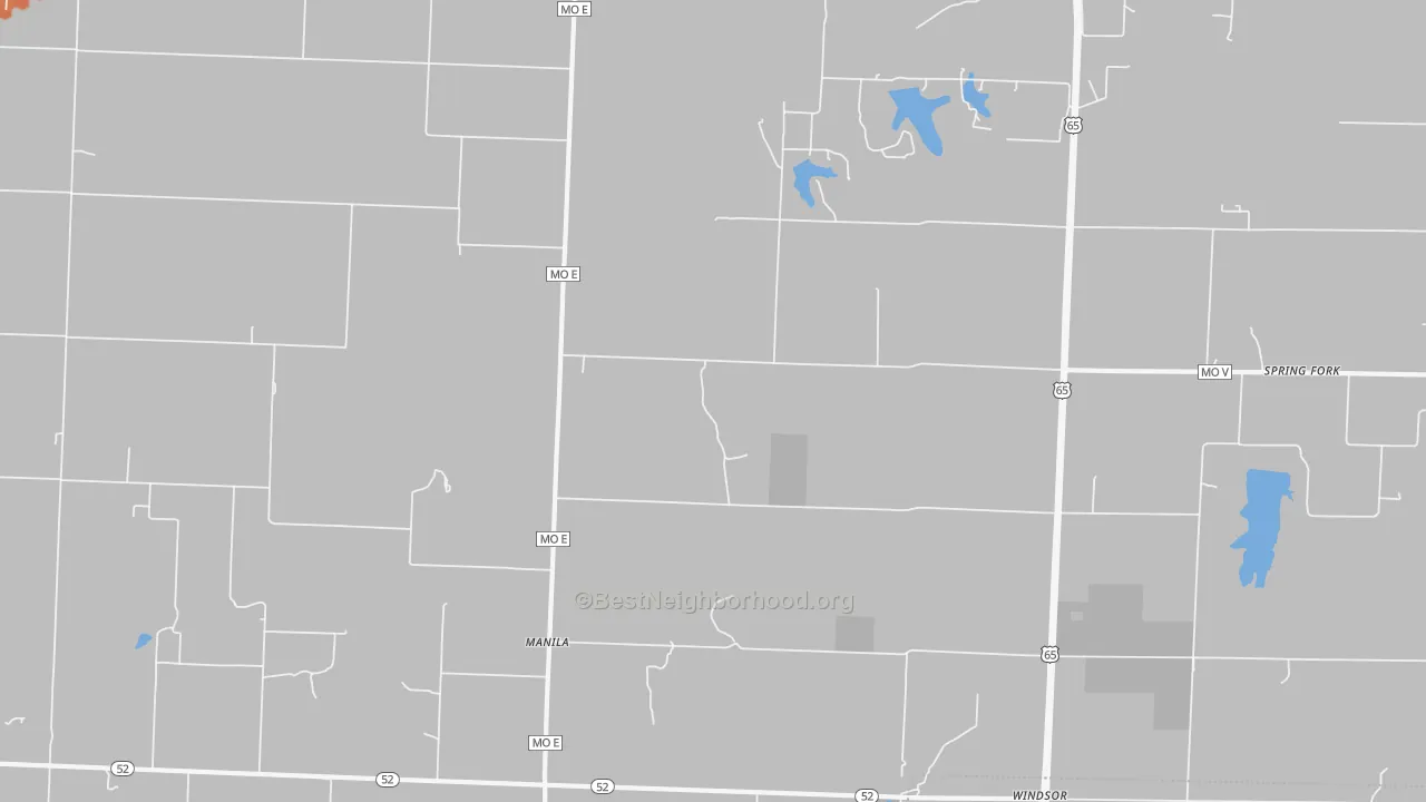 Bike Grade map of Manila, MO