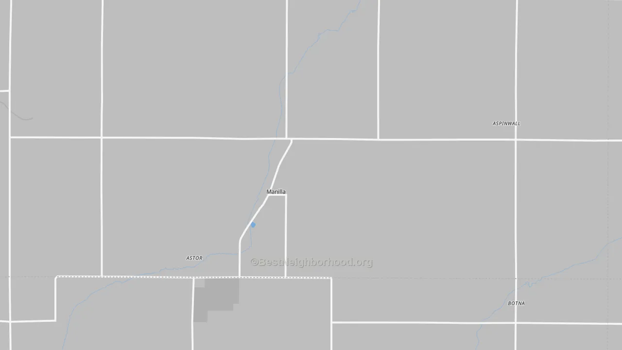 Bike Grade map of Manilla, IA
