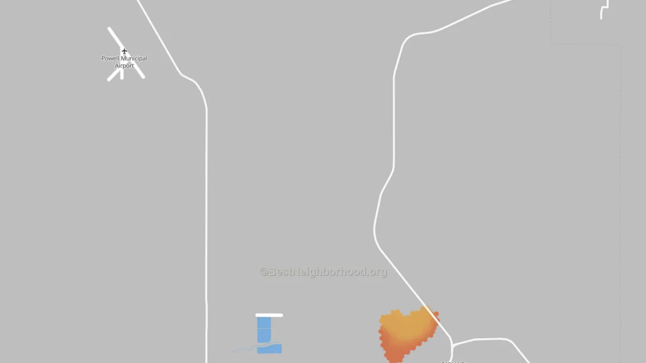 Bike Grade map of Mantua, WY