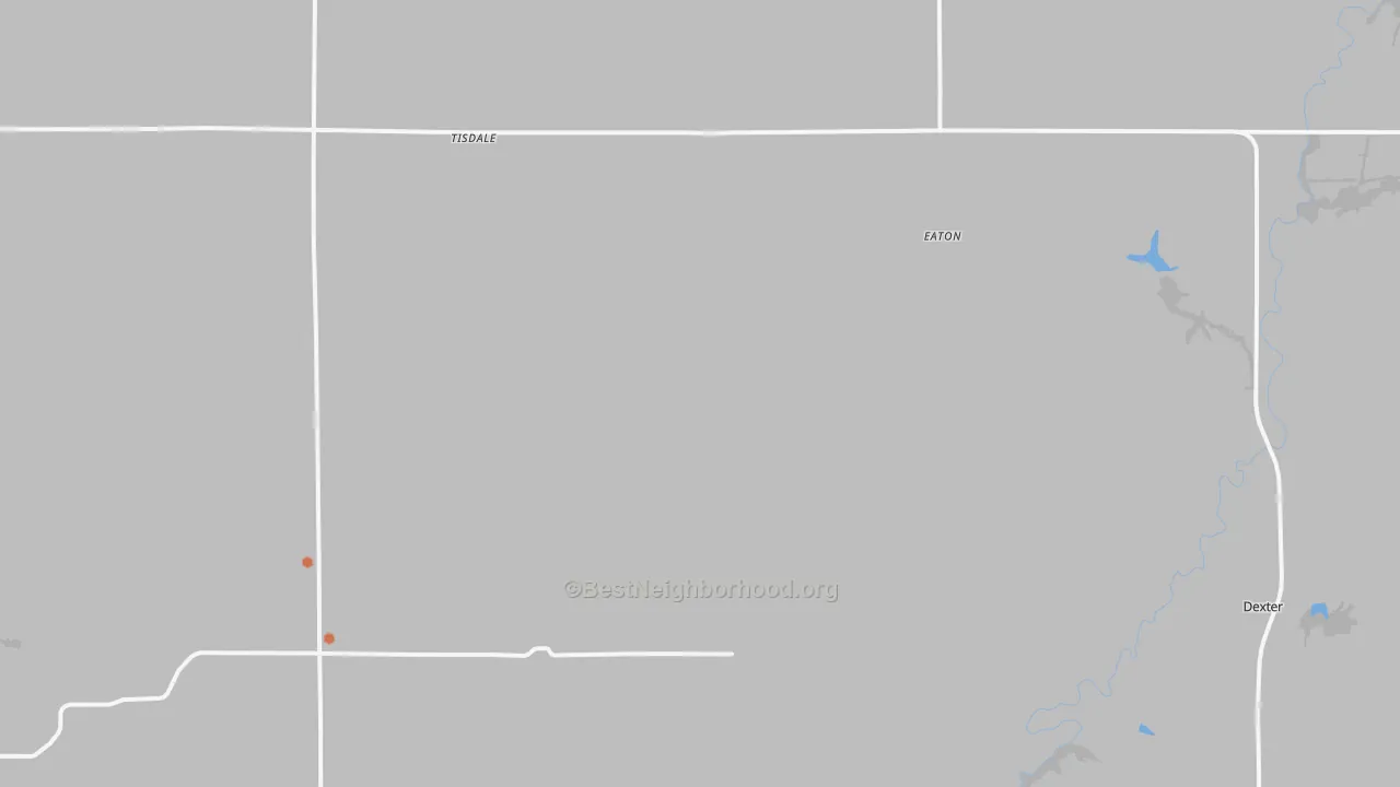 Bike Grade map of Maple City, KS
