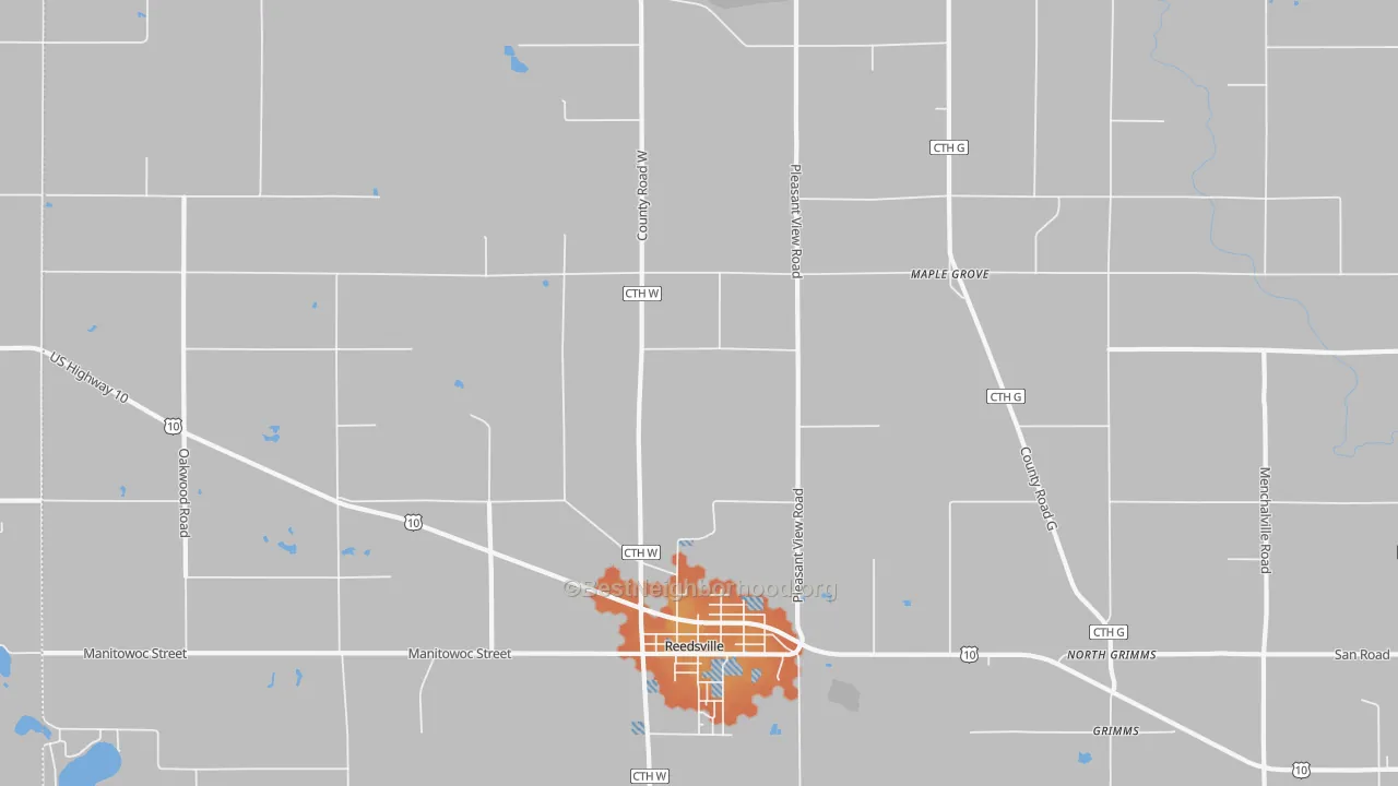 Bike Grade map of Maple Grove, WI