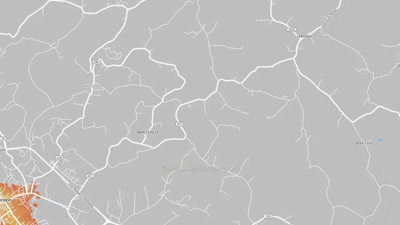 Bike Grade map of Maplesville, KY