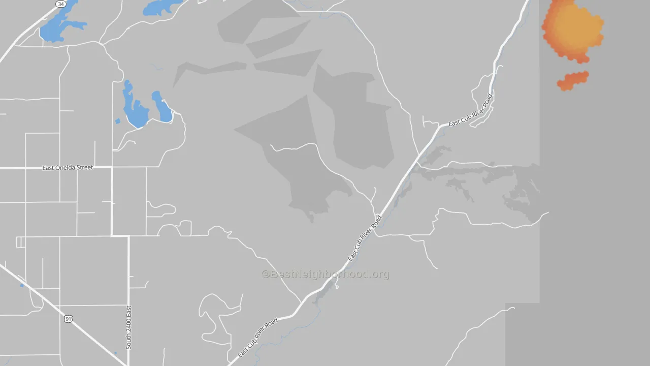Bike Grade map of Mapleton, ID