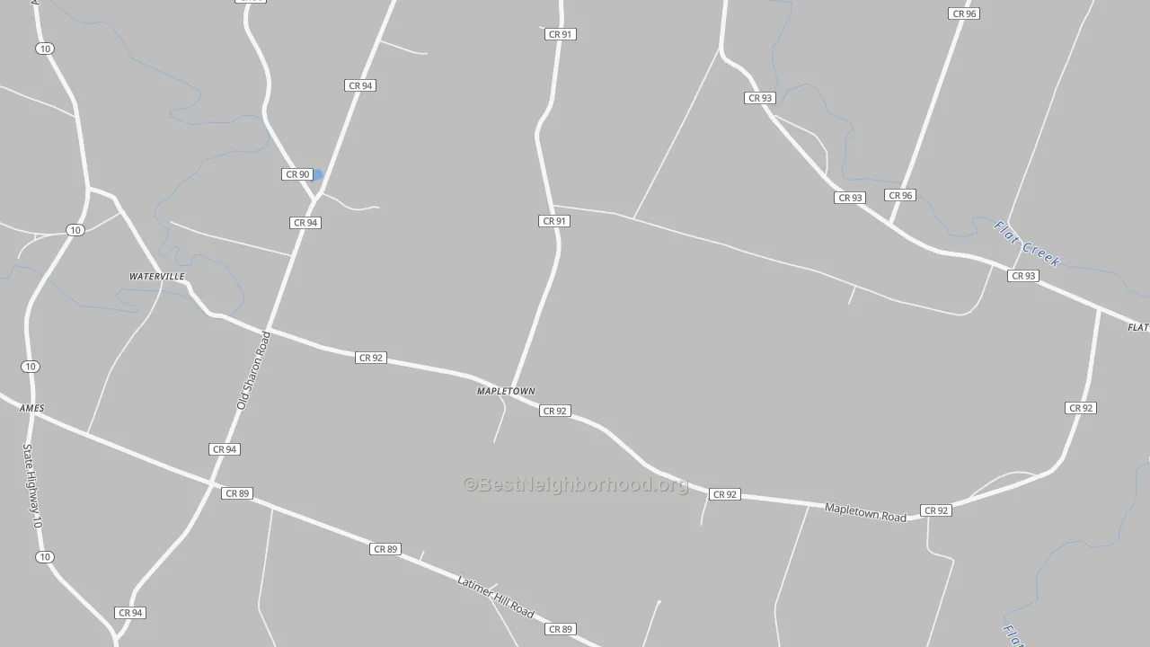 Bike Grade map of Mapletown, NY